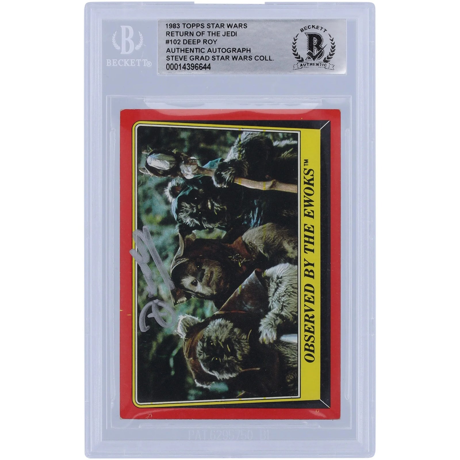 Deep Roy Signed 1983 Topps Return of the Jedi #102 | BAS Authenticated