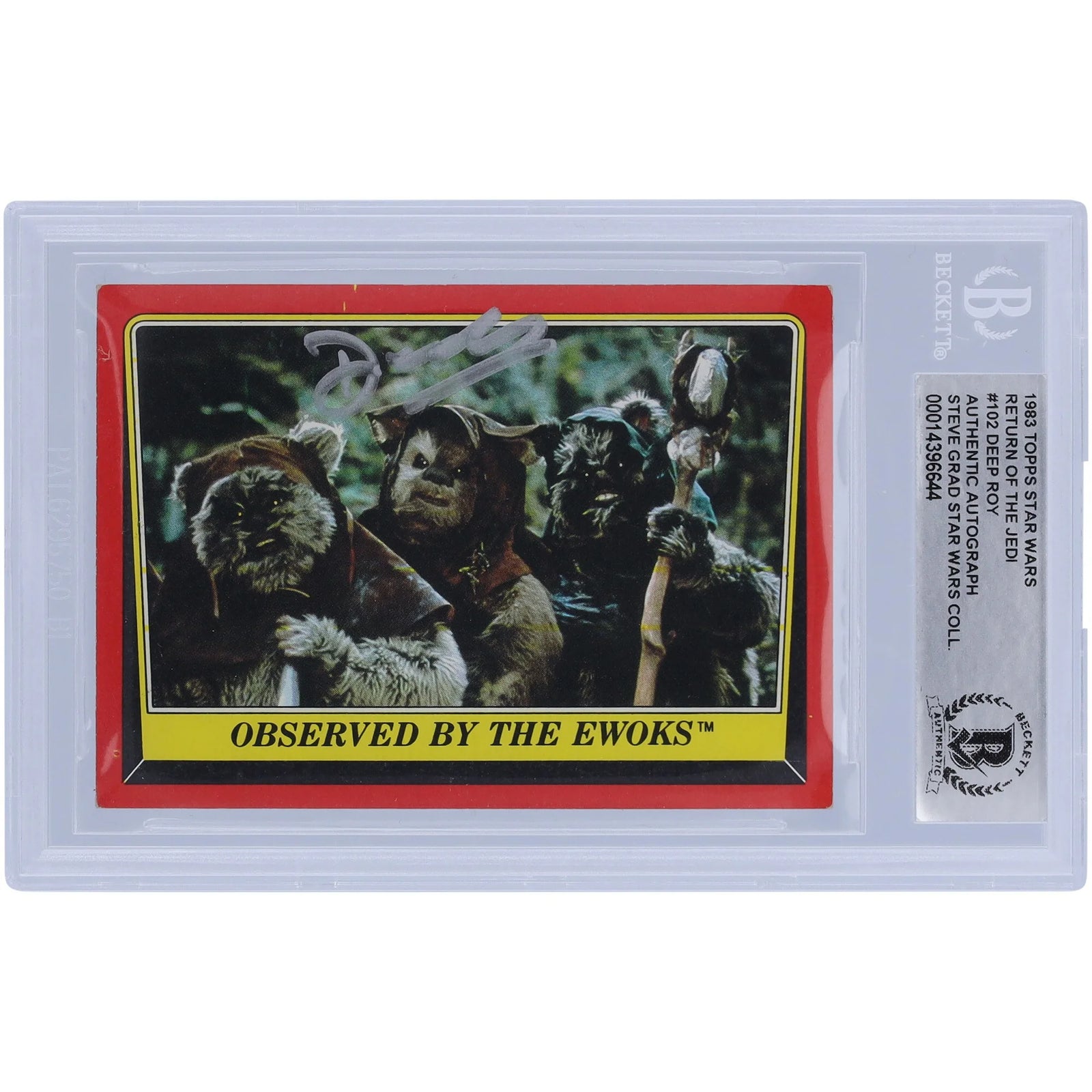 Deep Roy Signed 1983 Topps Return of the Jedi #102 | BAS Authenticated