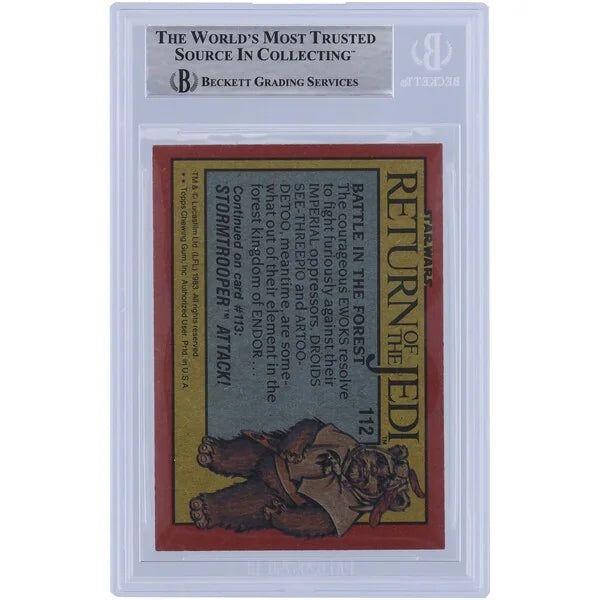 Deep Roy Signed 1983 Topps Return of the Jedi #112 Card | BAS Authenticated