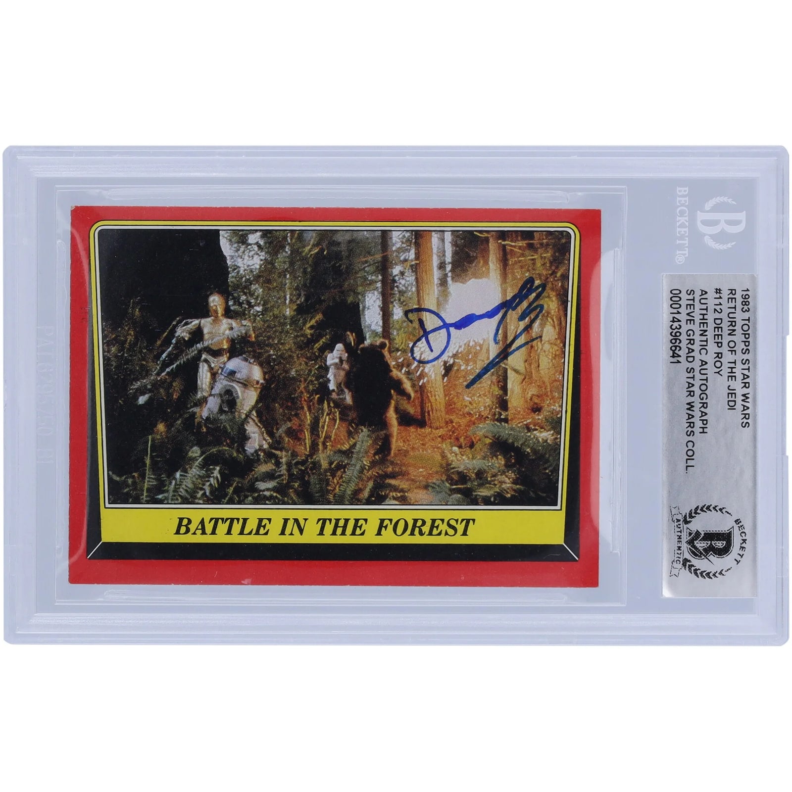Deep Roy Signed 1983 Topps Return of the Jedi #112 Card | BAS Authenticated