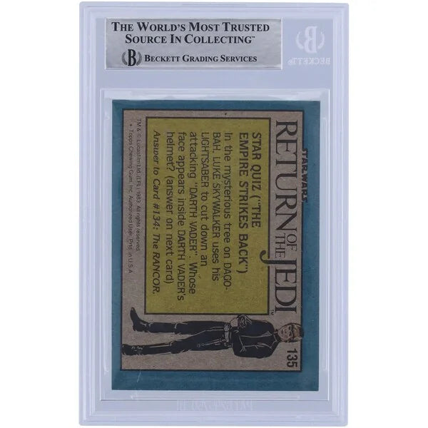 Deep Roy Signed 1983 Topps Return of the Jedi #135 Card | BAS Authenticated