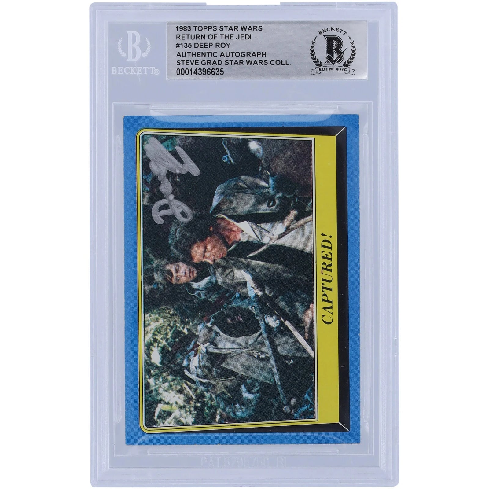 Deep Roy Signed 1983 Topps Return of the Jedi #135 Card | BAS Authenticated