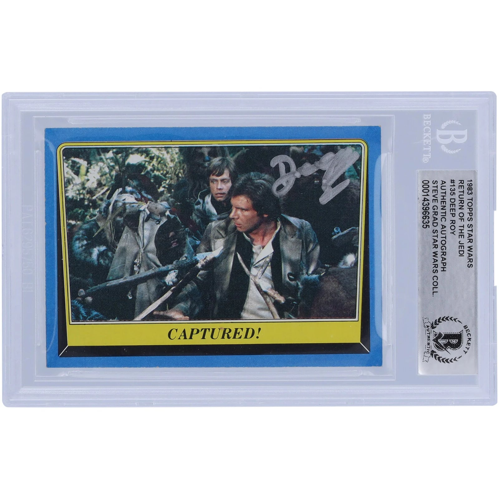 Deep Roy Signed 1983 Topps Return of the Jedi #135 Card | BAS Authenticated
