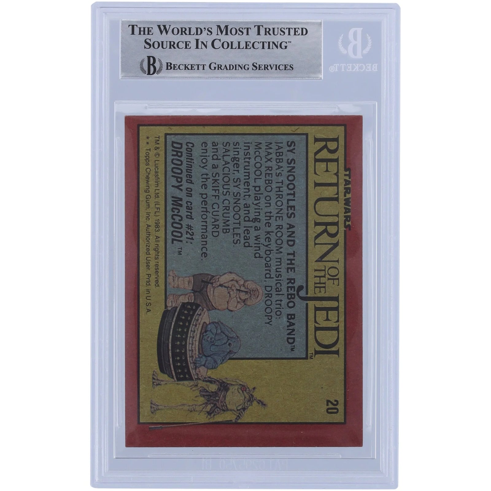 Deep Roy Signed 1983 Topps Return of the Jedi #20 | Authenticated