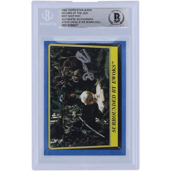 Deep Roy Signed 1983 Topps Return of the Jedi #207 | BAS Authenticated