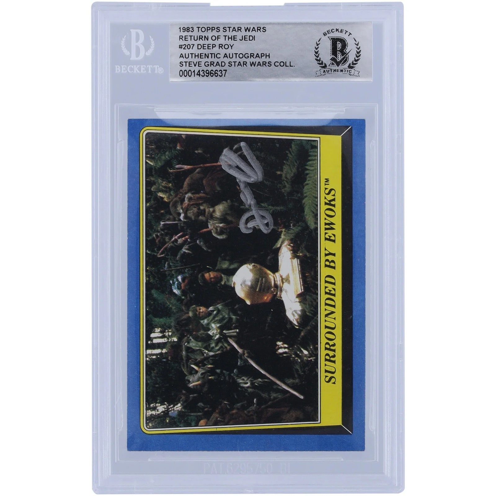 Deep Roy Signed 1983 Topps Return of the Jedi #207 | BAS Authenticated
