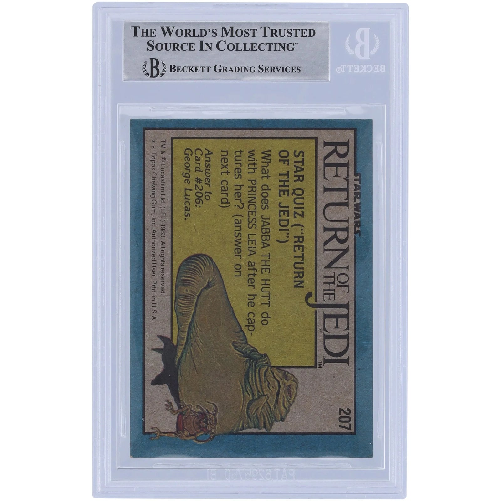 Deep Roy Signed 1983 Topps Return of the Jedi #207 | BAS Authenticated