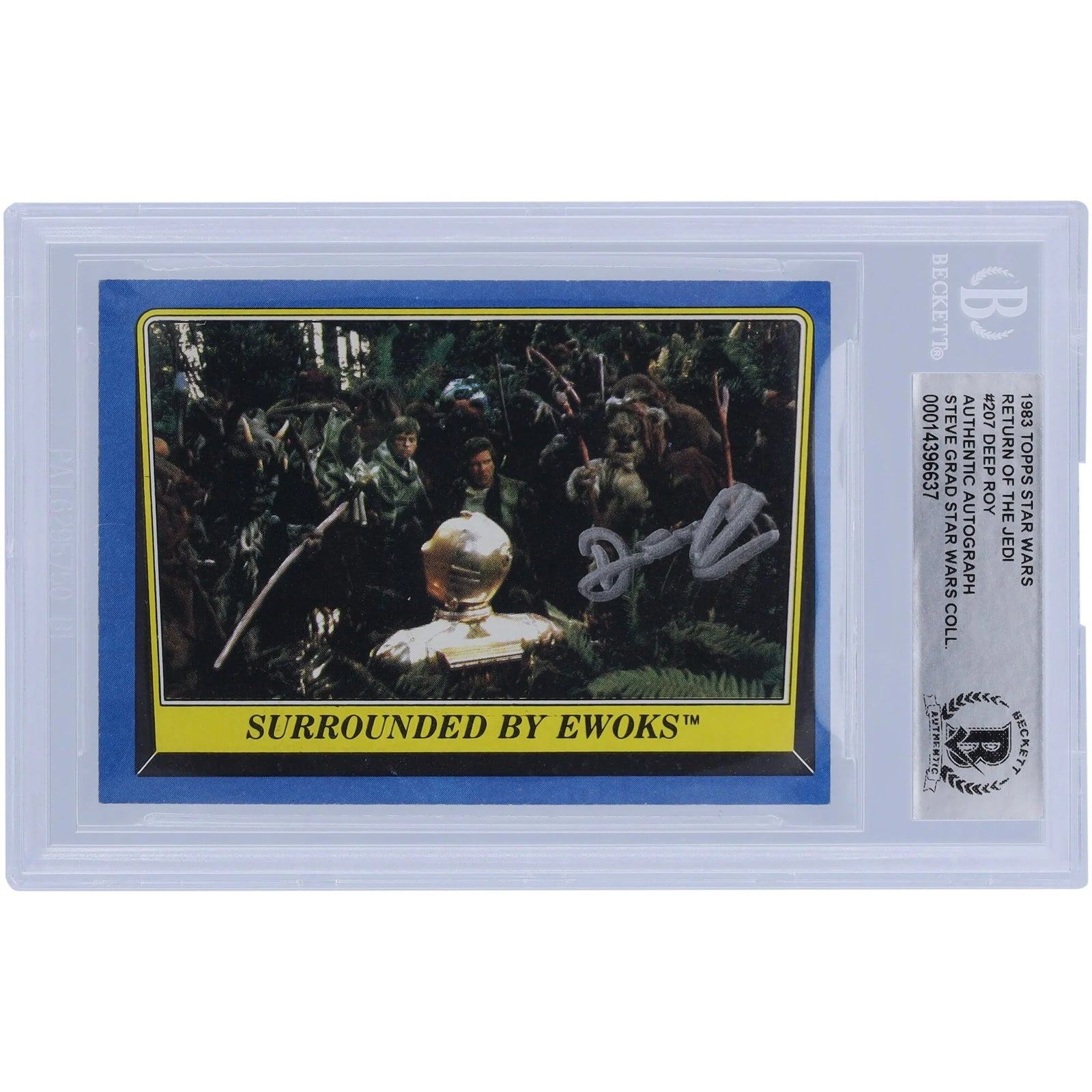 Deep Roy Signed 1983 Topps Return of the Jedi #207 | BAS Authenticated