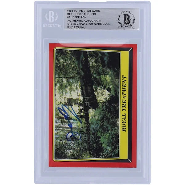 Deep Roy Signed 1983 Topps Return of the Jedi #81 Card | BAS Authenticated
