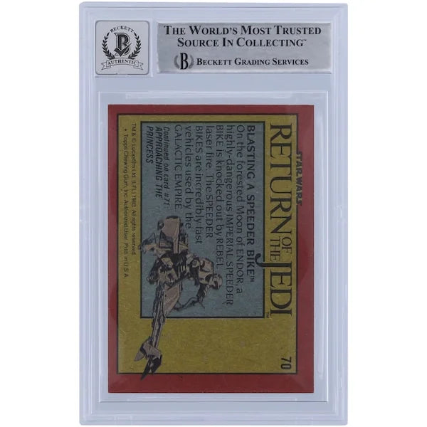 Colin Skeaping Signed 1983 Topps #70 Card | Biker Scout Inscription