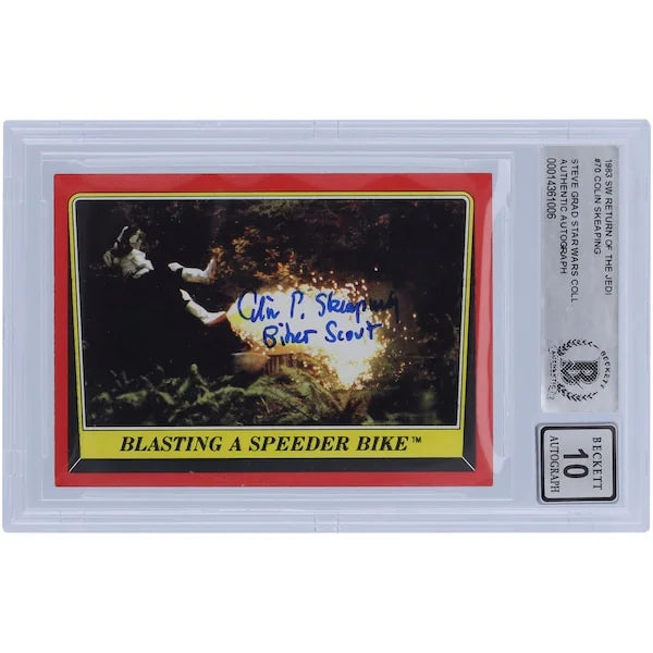 Colin Skeaping Signed 1983 Topps #70 Card | Biker Scout Inscription