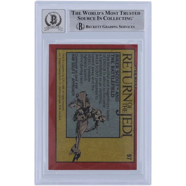 Colin Skeaping Signed 1983 Topps #97 Card | Biker Scout Inscription