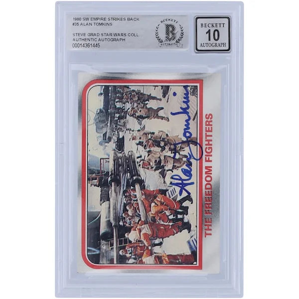 Alan Tomkins Signed 1980 Topps Empire Strikes Back #35 | BAS Authenticated