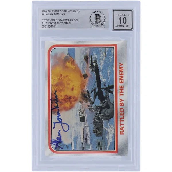 Alan Tomkins Signed 1980 Topps The Empire Strikes Back #41 | BAS Authenticated
