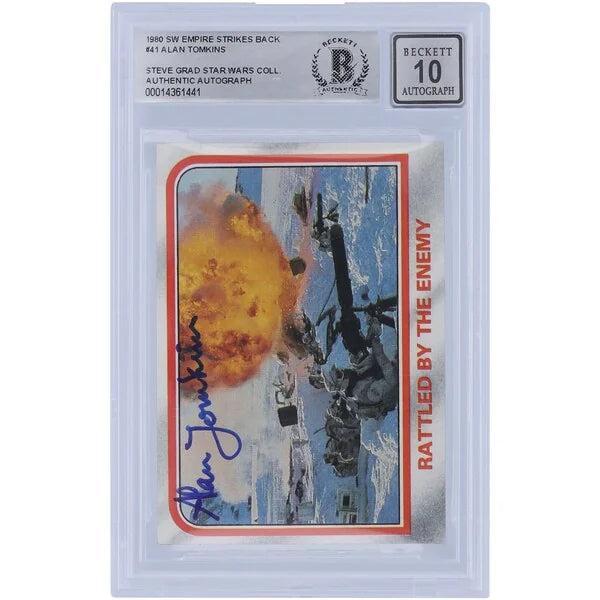 Alan Tomkins Signed 1980 Topps The Empire Strikes Back #41 | BAS Authenticated