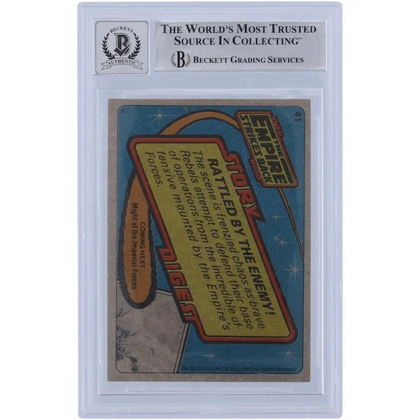 Alan Tomkins Signed 1980 Topps The Empire Strikes Back #41 | BAS Authenticated