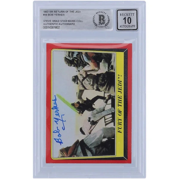Bob Yerkes Signed 1983 Topps Return of the Jedi #44 Card | BAS 10
