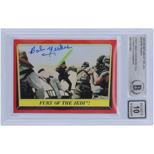 Bob Yerkes Signed 1983 Topps Return of the Jedi #44 Card | BAS 10