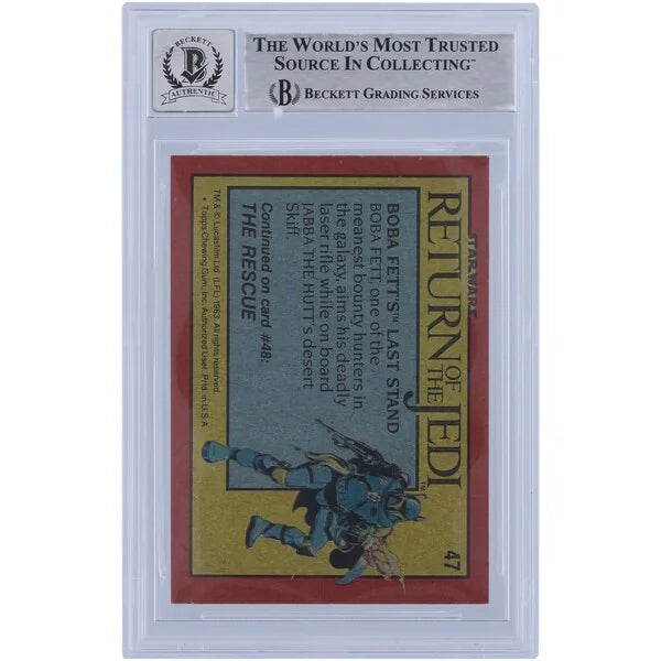 Bob Yerkes Signed 1983 Topps Return of the Jedi #47 | BAS 10