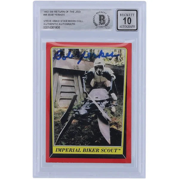 Bob Yerkes Signed 1983 Topps Return of the Jedi #96 | BAS 10