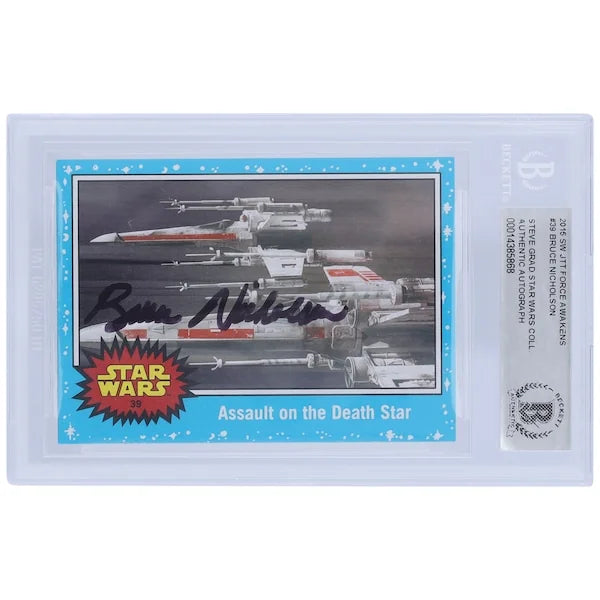Bruce Nicholson Signed 2015 Topps Journey to The Force Awakens #39 | BGS Authenticated