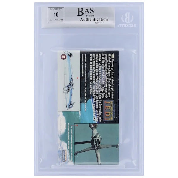 Marty Brenneis Signed 1996 Topps Return of the Jedi Widevision #91 | BGS 10