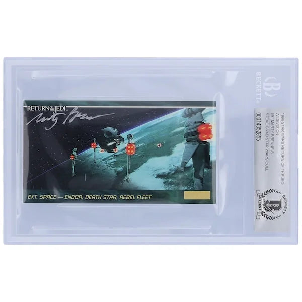 Marty Brenneis Signed 1996 Topps Return of the Jedi Widevision #91 | BGS 10