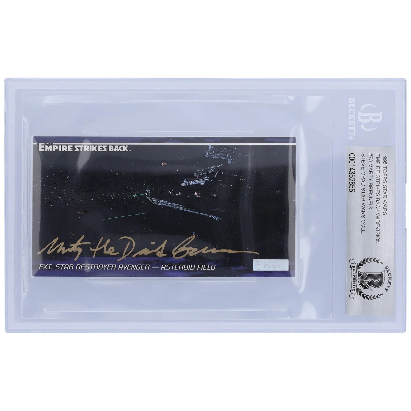 Marty Brenneis Signed 1995 Topps Empire Strikes Back Widevision #73 | BGS 10
