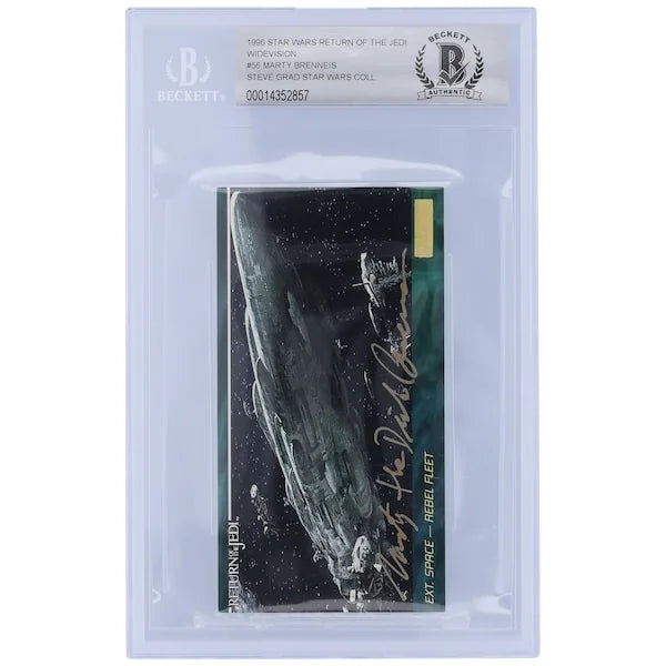 Marty Brenneis Signed 1996 Topps Return of the Jedi Widevision #56 | BGS 10