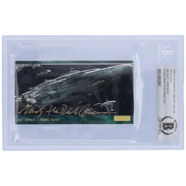 Marty Brenneis Signed 1996 Topps Return of the Jedi Widevision #56 | BGS 10