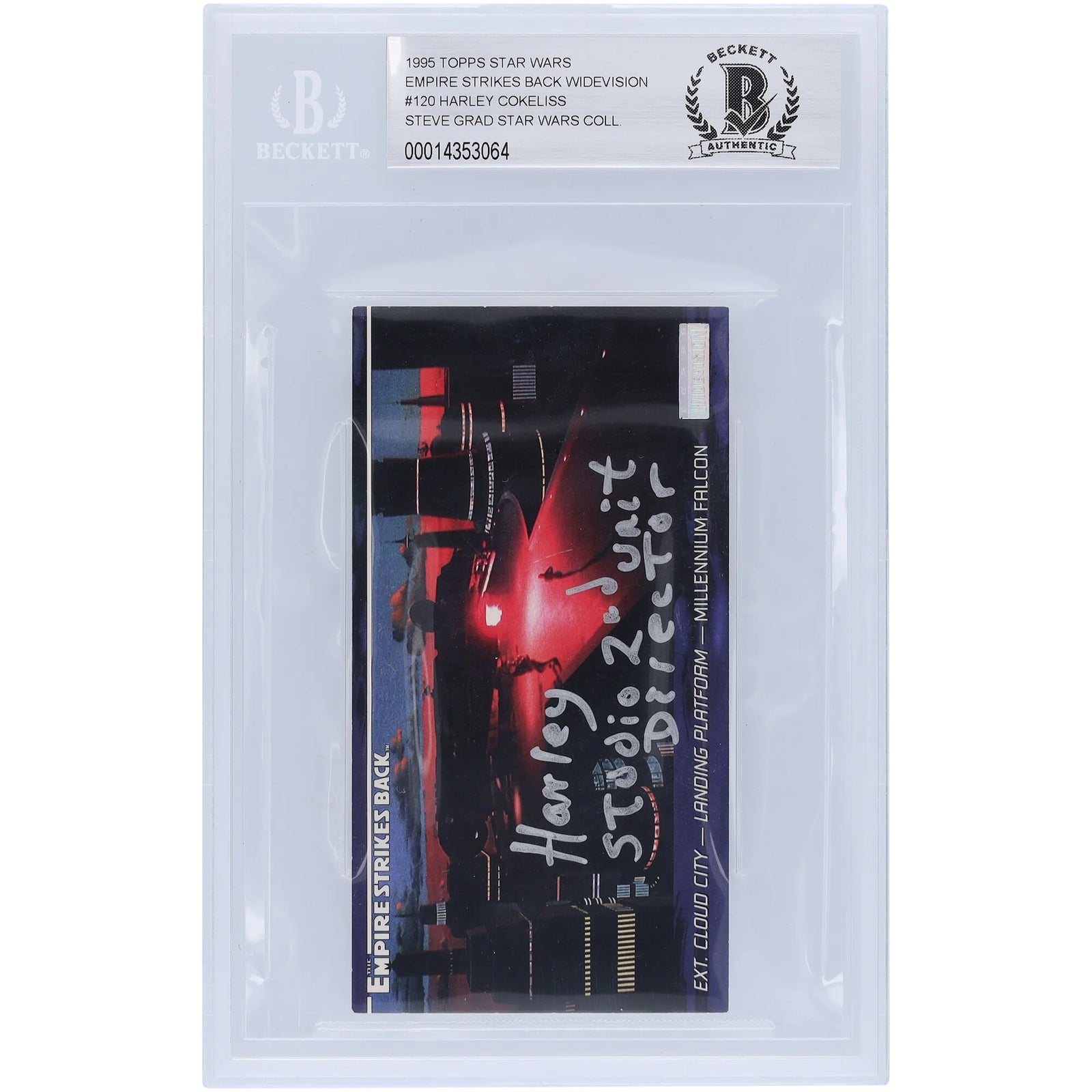 Harley Cokeliss Signed 1995 Topps Empire Strikes Back Widevision #120 | BGS 10