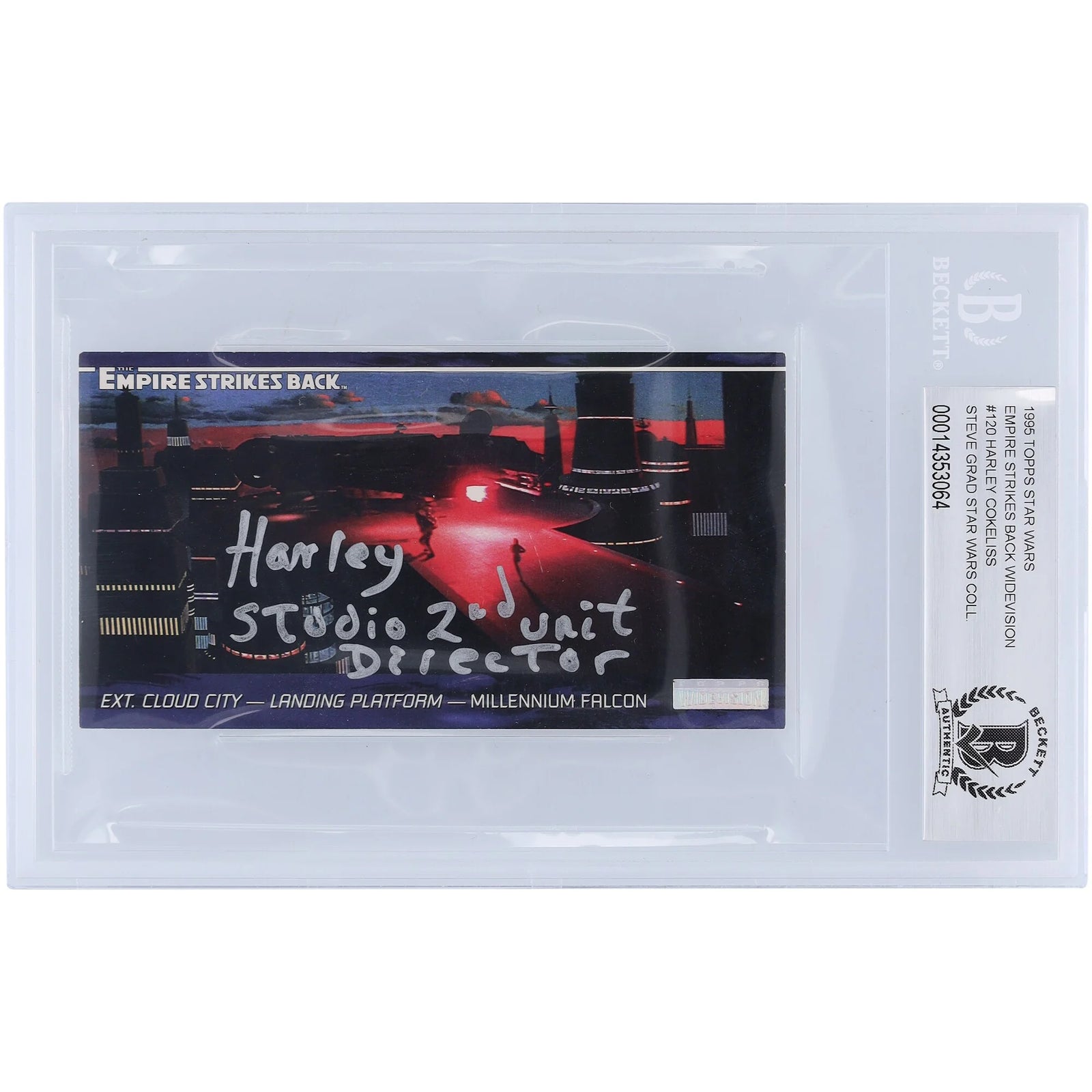 Harley Cokeliss Signed 1995 Topps Empire Strikes Back Widevision #120 | BGS 10