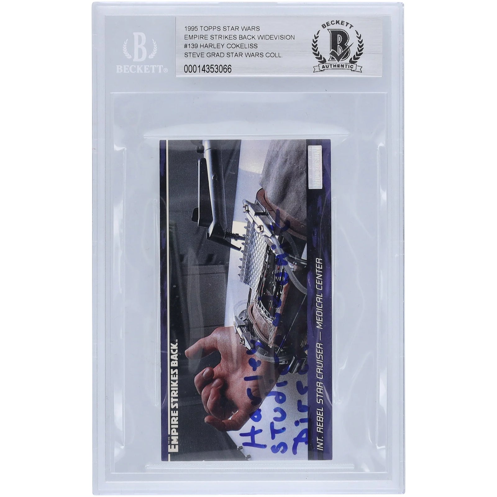 Harley Cokeliss Signed 1995 Topps Empire Strikes Back Widevision #139 | BGS 10