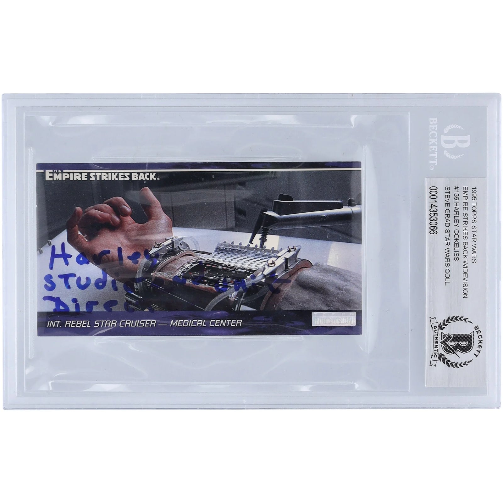 Harley Cokeliss Signed 1995 Topps Empire Strikes Back Widevision #139 | BGS 10