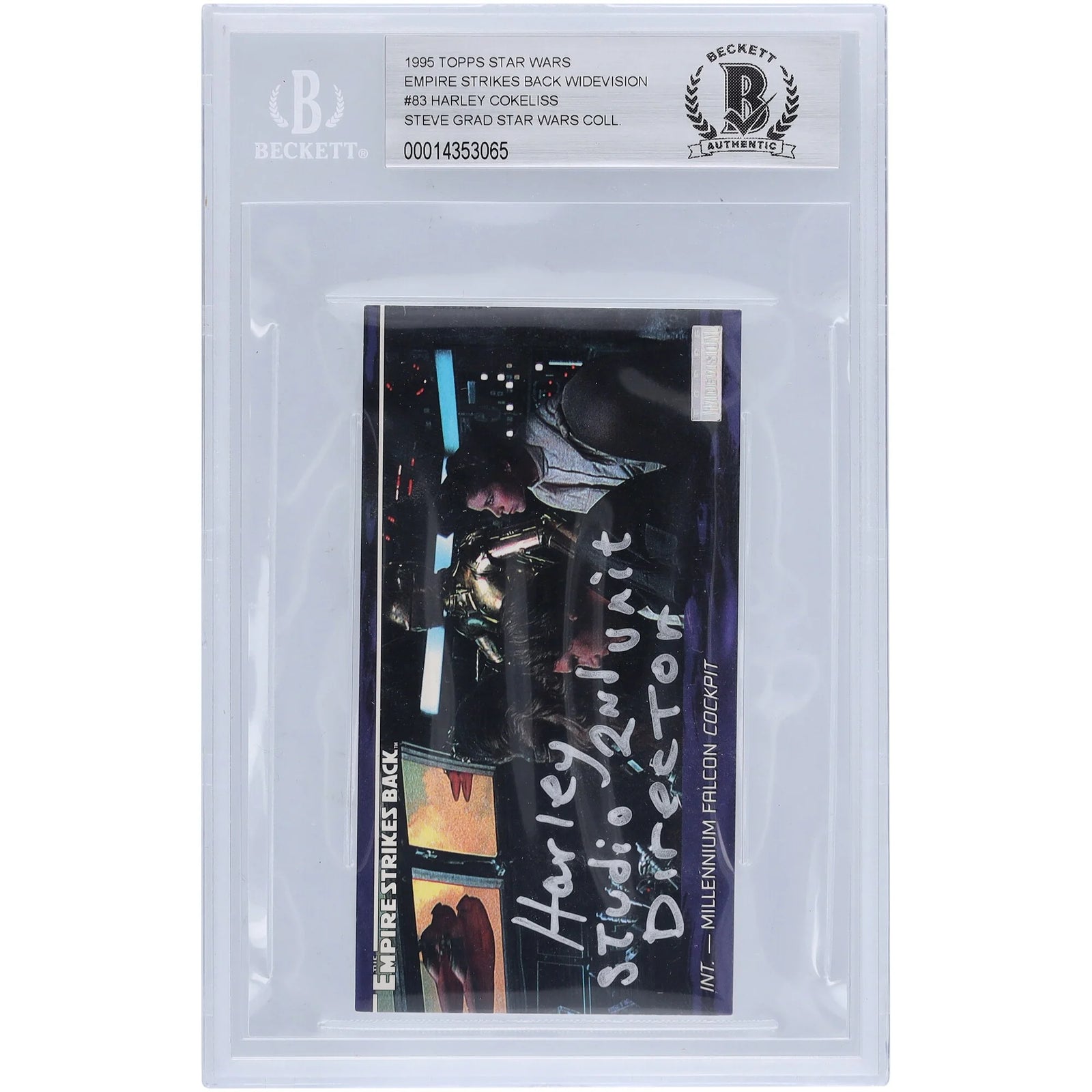 Harley Cokeliss Signed 1995 Topps Empire Strikes Back Widevision #83 | BGS 10