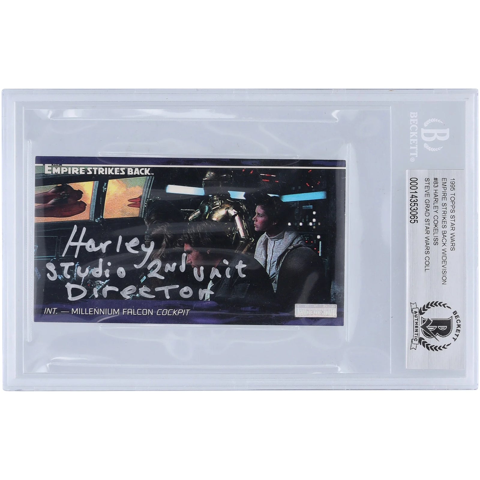 Harley Cokeliss Signed 1995 Topps Empire Strikes Back Widevision #83 | BGS 10