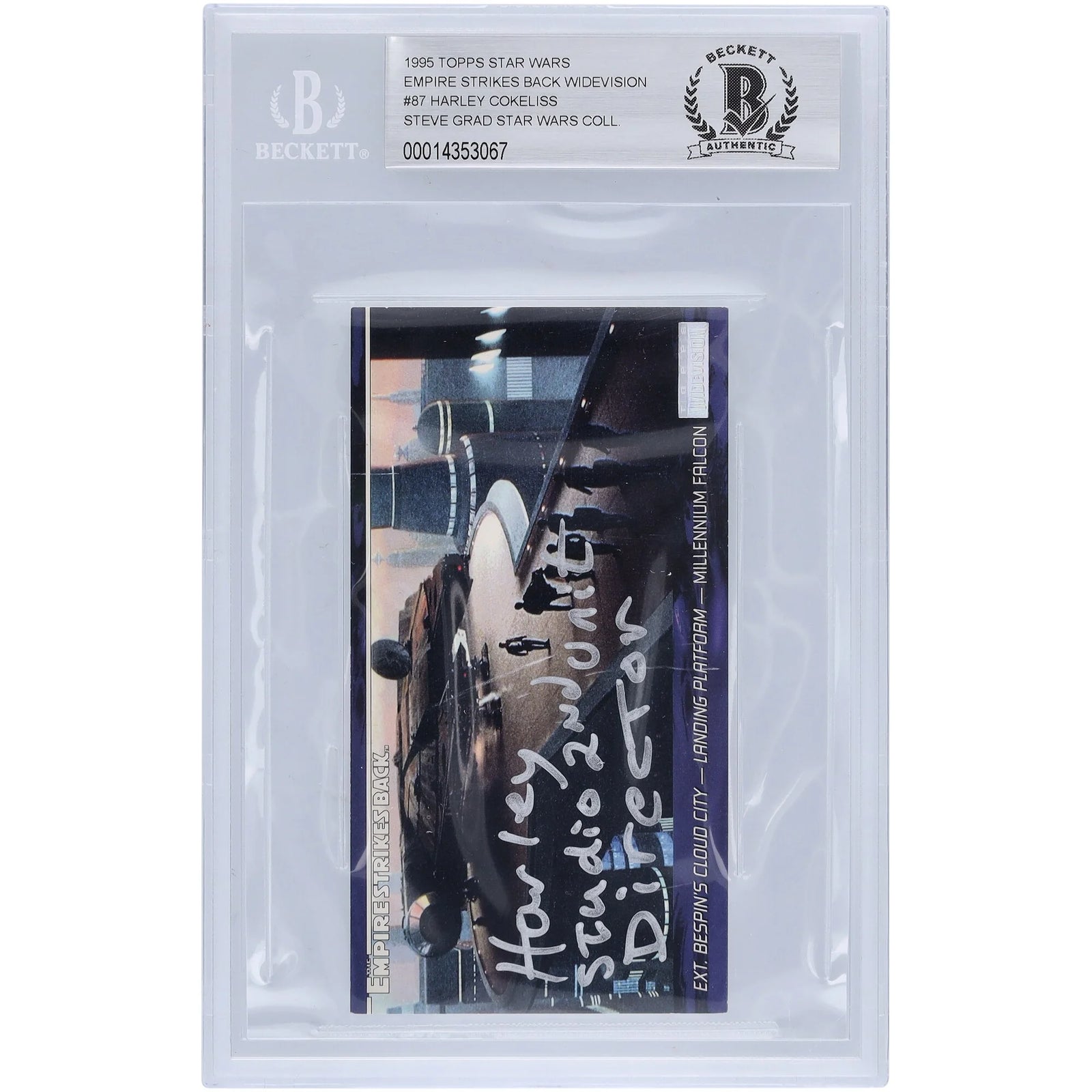 Harley Cokeliss Signed 1995 Topps Empire Strikes Back Widevision #87 | BGS 10