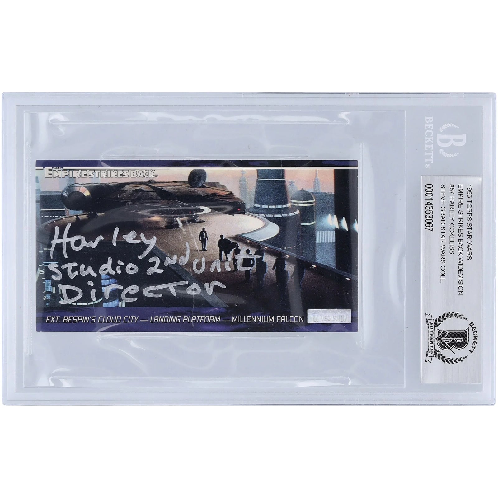 Harley Cokeliss Signed 1995 Topps Empire Strikes Back Widevision #87 | BGS 10