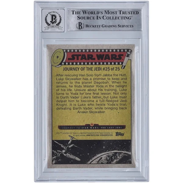 Nick Dudman Signed 2017 Topps Journey To The Last Jedi #25 Card | BGS 10