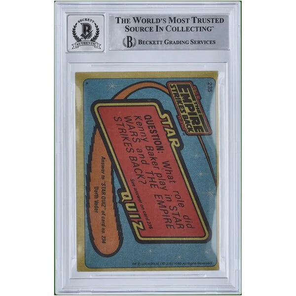 Nick Dudman Signed 1980 Topps Empire Strikes Back #235 Card | BGS 10