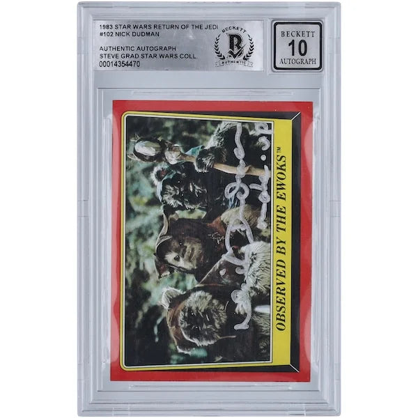 Nick Dudman Signed 1983 Topps Return of the Jedi #102 Card | BGS 10