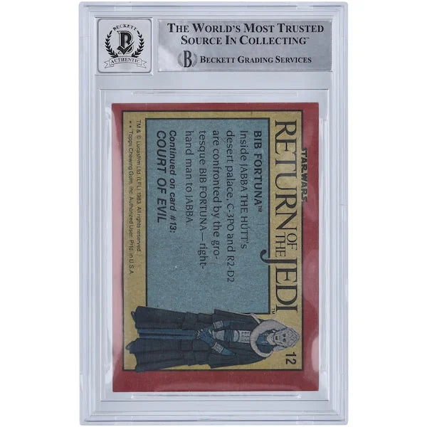 Nick Dudman Signed 1983 Topps Return of the Jedi #12 | BGS 10