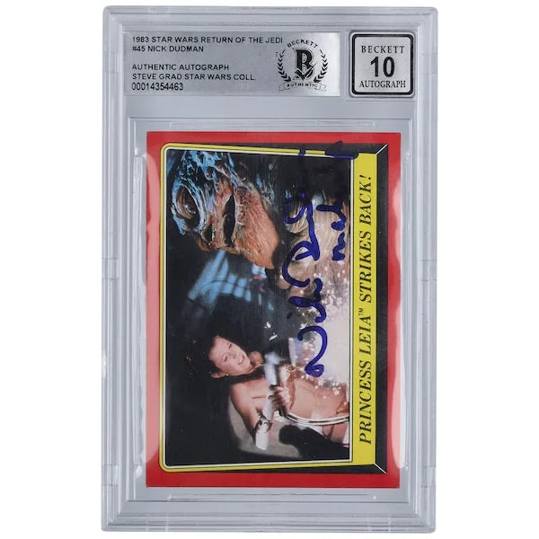 Nick Dudman Signed 1983 Topps Return of the Jedi #45 | BGS 10
