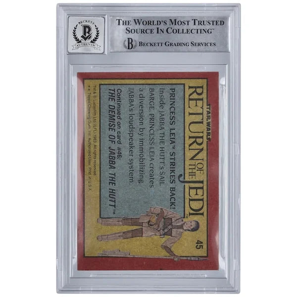 Nick Dudman Signed 1983 Topps Return of the Jedi #45 | BGS 10