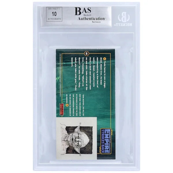 Nick Dudman Signed 1995 Topps Empire Strikes Back Widevision #68 | BGS 10