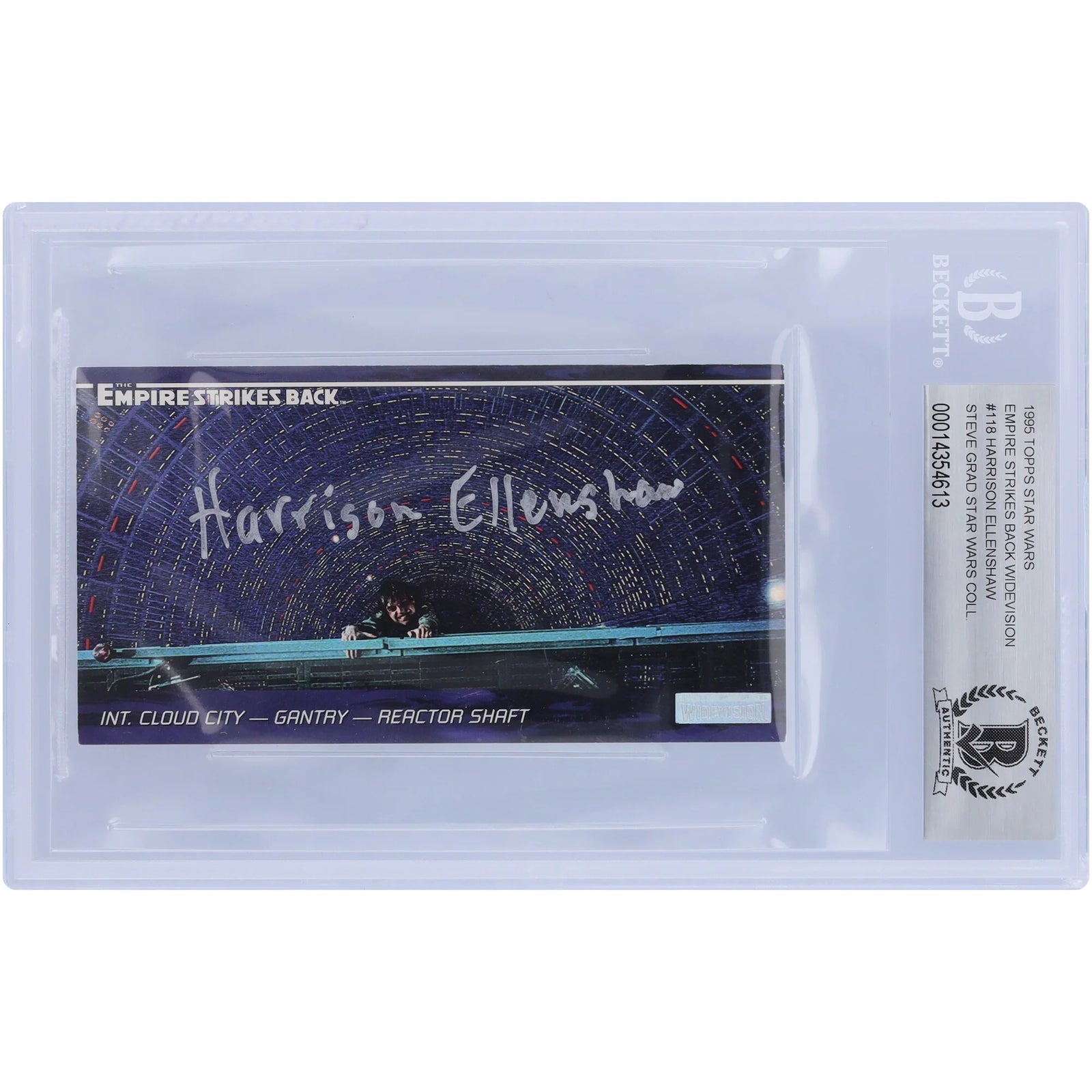 Harrison Ellenshaw Signed 1995 Topps Empire Strikes Back Widevision #118 | BGS 10