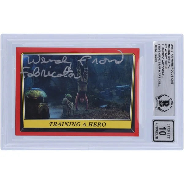 Wendy Froud Signed 2016 Topps Rogue One #70 Card | BGS 10 Fabricator