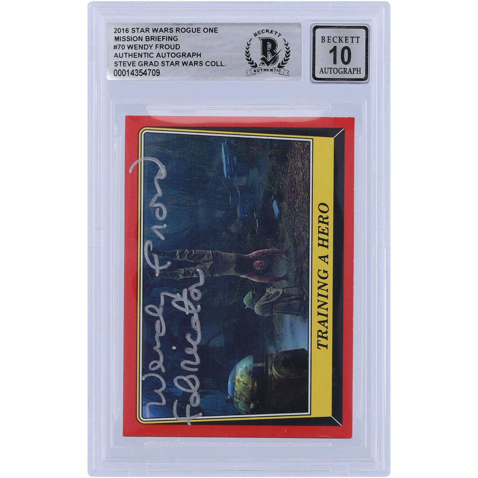 Wendy Froud Signed 2016 Topps Rogue One #70 Card | BGS 10 Fabricator