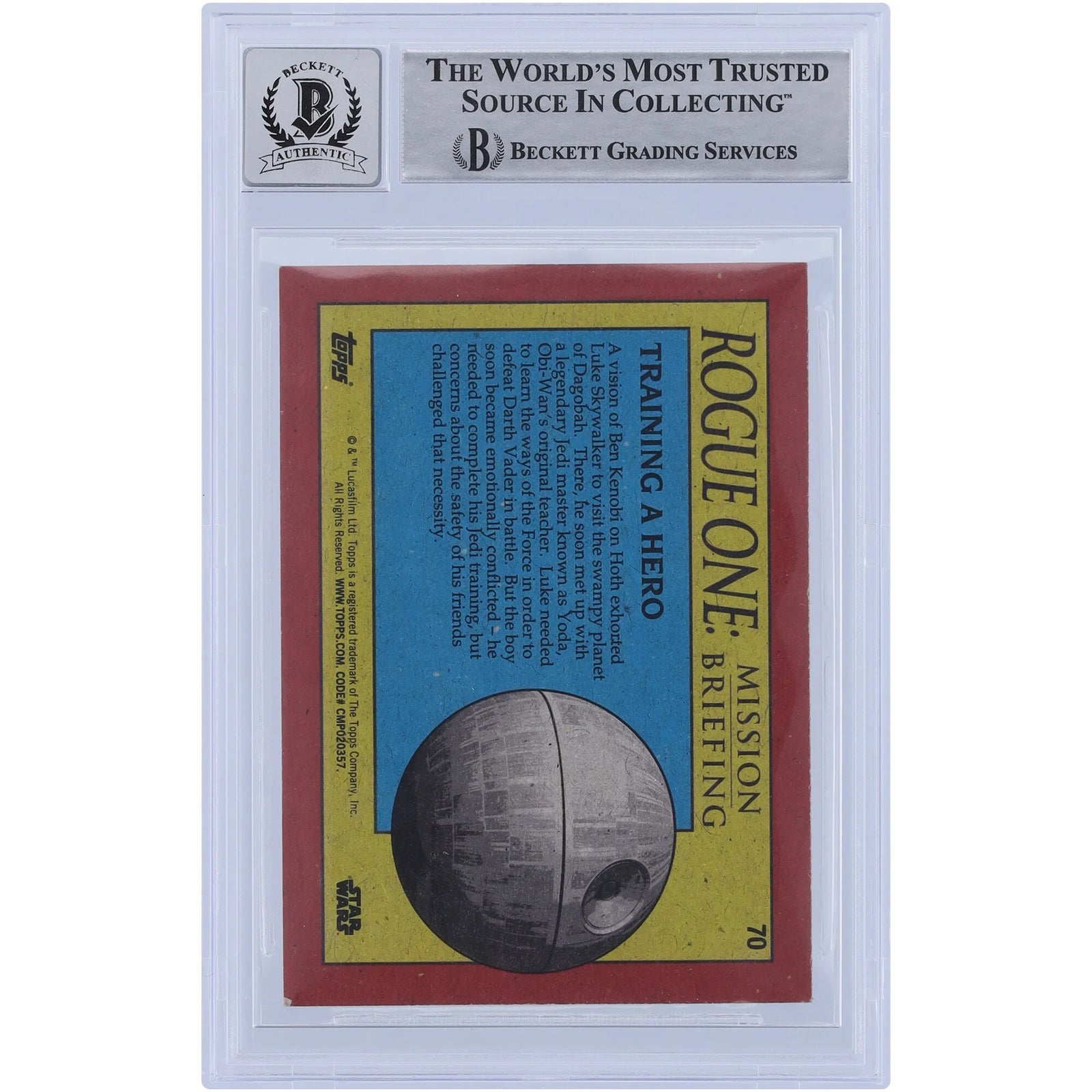 Wendy Froud Signed 2016 Topps Rogue One #70 Card | BGS 10 Fabricator
