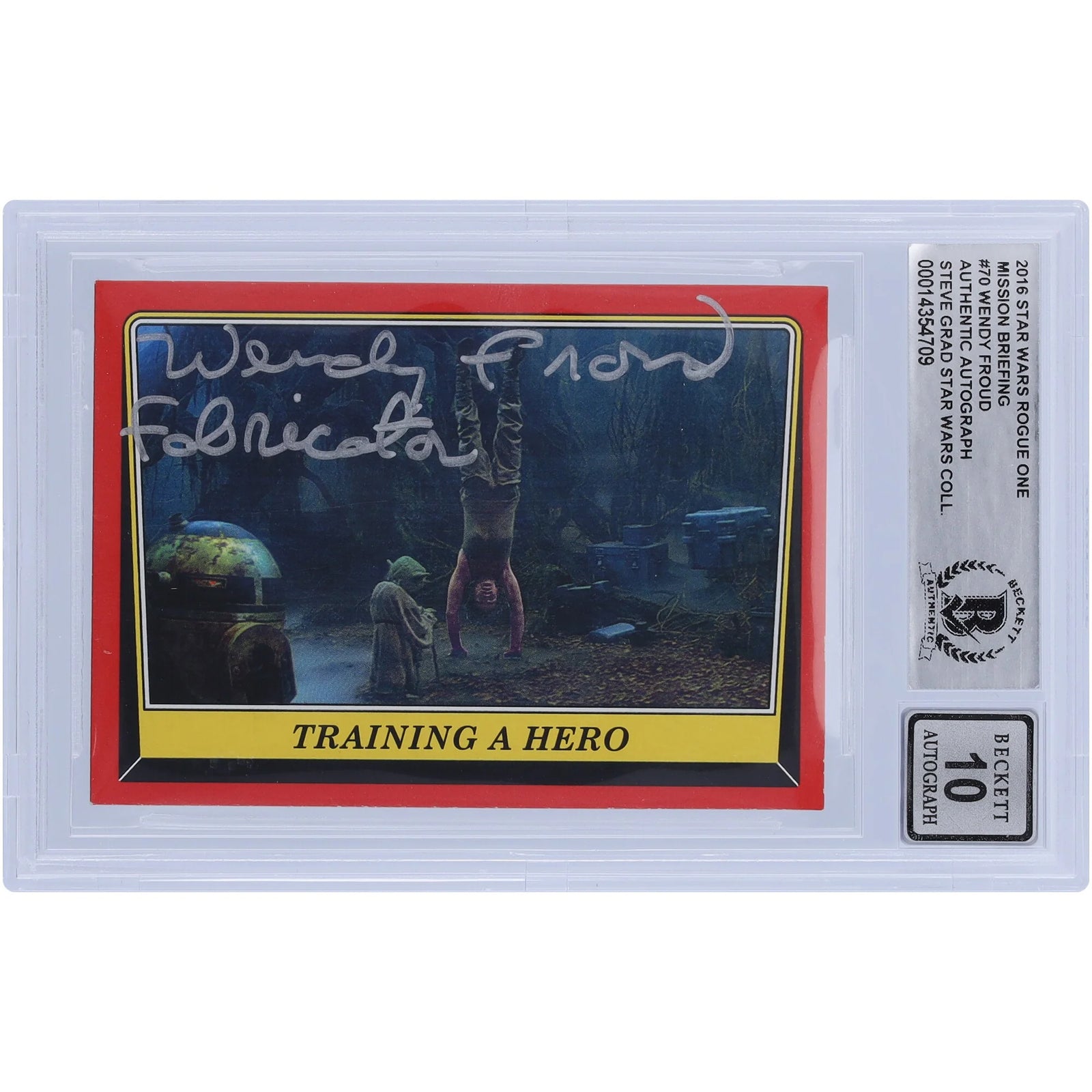 Wendy Froud Signed 2016 Topps Rogue One #70 Card | BGS 10 Fabricator